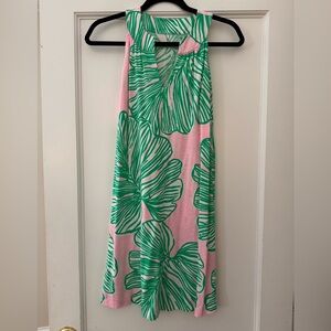 Lilly Pulitzer light pink and green sleeveless dress size xs